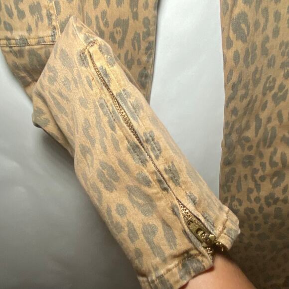 Frame Cargo Cheetah Skinny Pants Size 29 - Picture 7 of 10